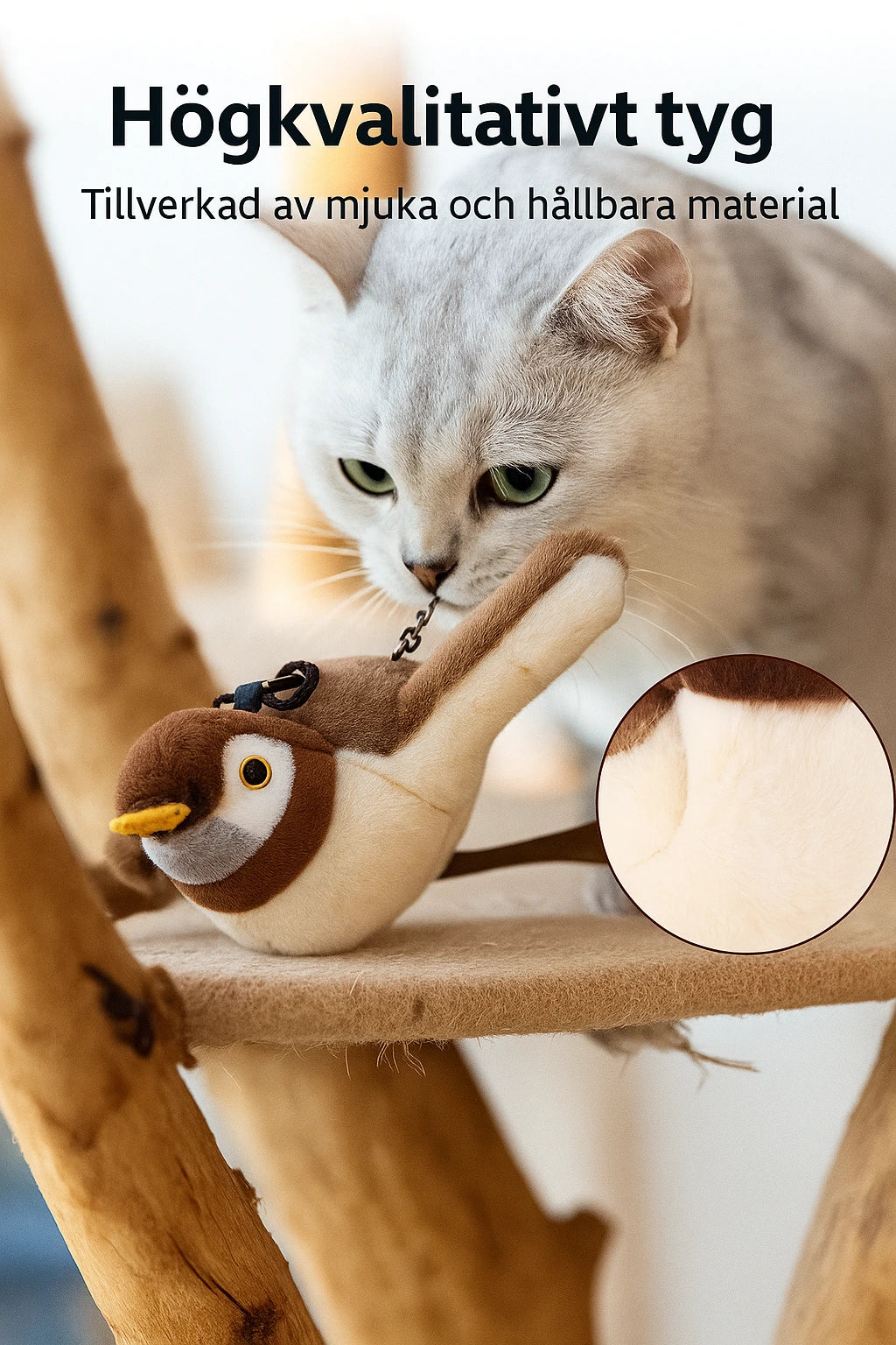 Interaktiv Fågelkattleksak