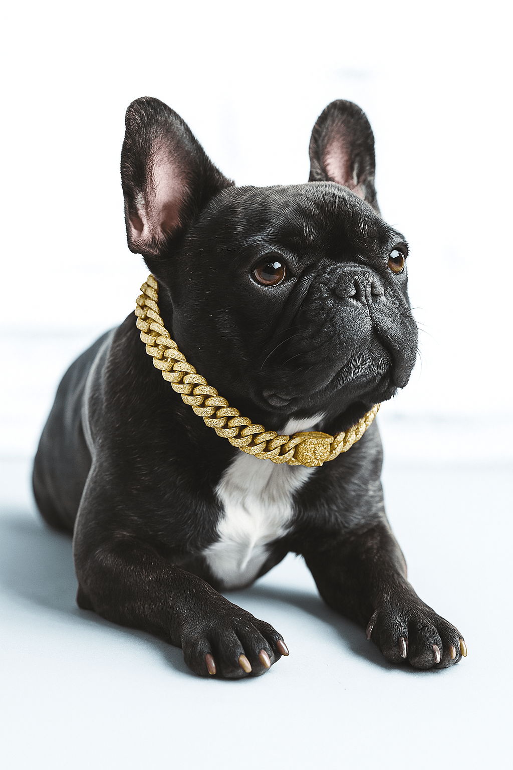 Lyxig Hundkedja i Guld