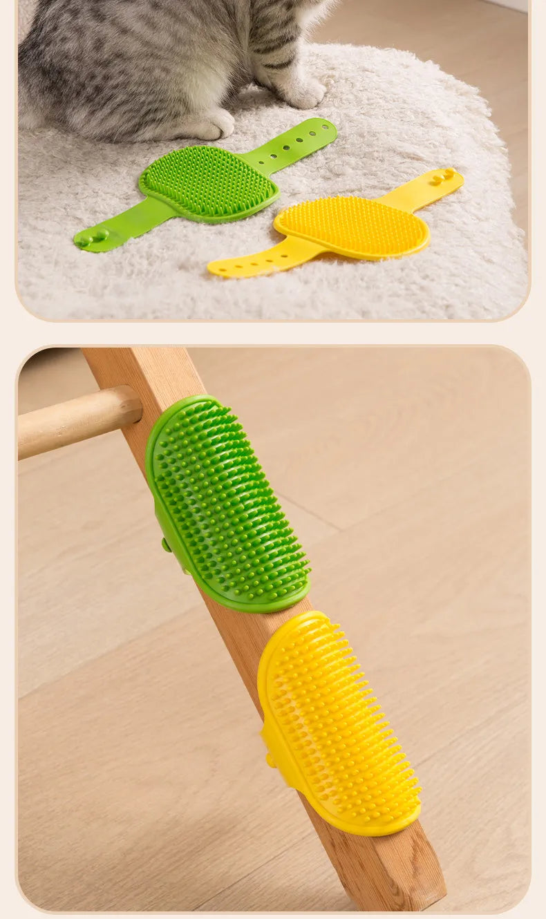 3-i-1 Kattborste – Klösborste, Massage & Fällningsverktyg (Självborstande)