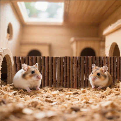 Flexibel Träbro i Pil för Smådjur