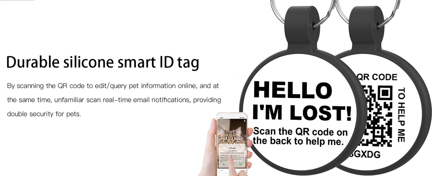 Reflekterande Katt-Halsband med Airtag