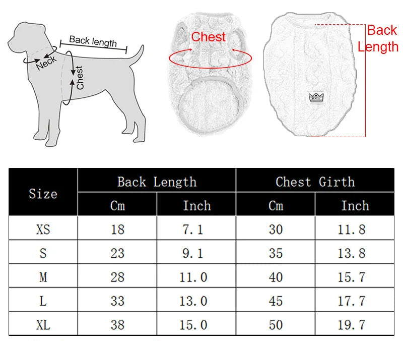 Varm Fleeceväst för Katt & Liten Hund
