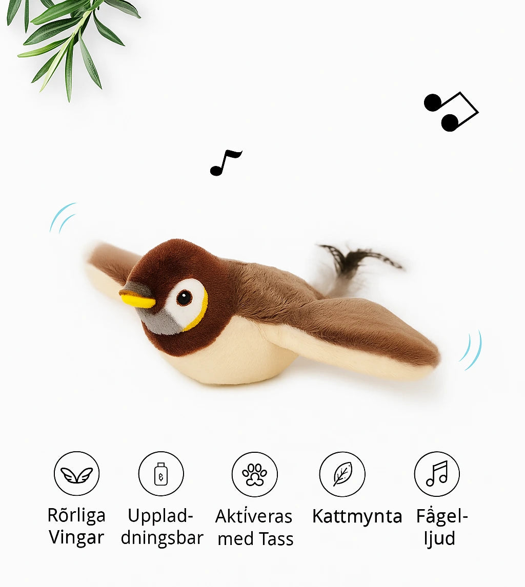Interaktiv Fågelkattleksak