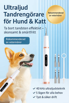 Ultraljud Tandrengörare för Hund & Katt